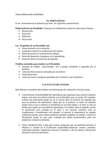 Pautas de evaluación para lenguaje PDF