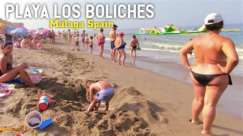 Beach Walk LOS BOLICHES FUENGIROLA MALAGA SPAIN Summer 2021 YouTube