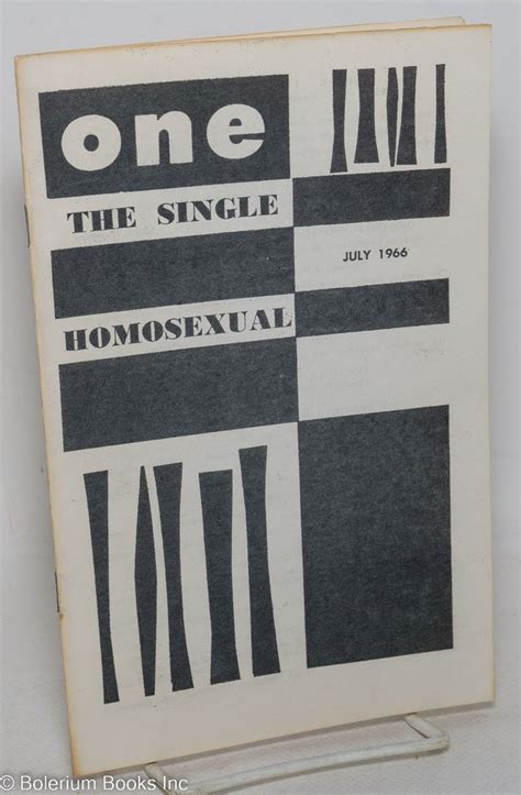 One Magazine The Homosexual Viewpoint Vol 14 6 States 7 July 1966