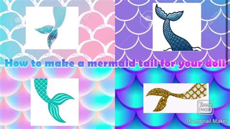 How To Make A Mermaid Tail For Your Doll Youtube