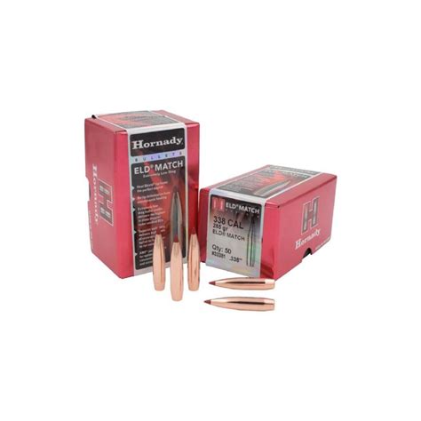 338 Caliber 285gr Eld Hornady 33381 50 Bx Reloadingeverything