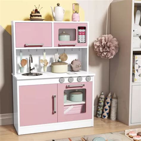 Cozinha Infantil De Brinquedo Microondas E Forno 100 Mdf Valentina