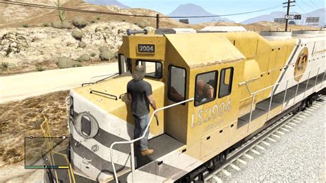 Best Of GTA V Hijacking Train YouTube