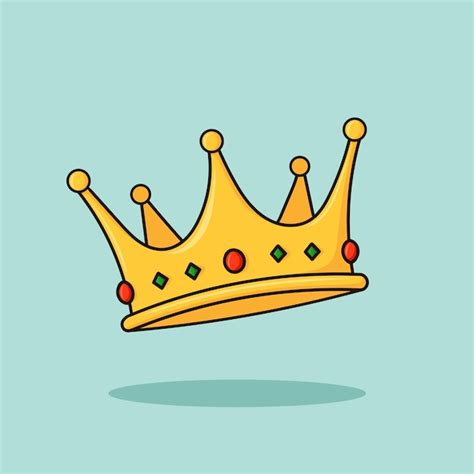 Premium Vector | Crown Cartoon Style Vector Illustration