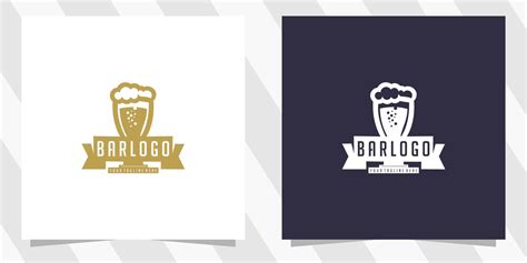 bar logo design template 6988580 Vector Art at Vecteezy