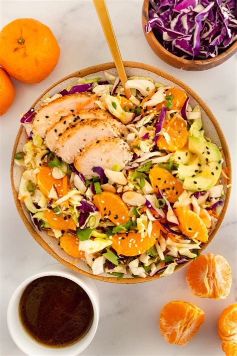 Chinese Chicken Salad With Sesame Mandarin Vinaigrette Once Upon A Pumpkin