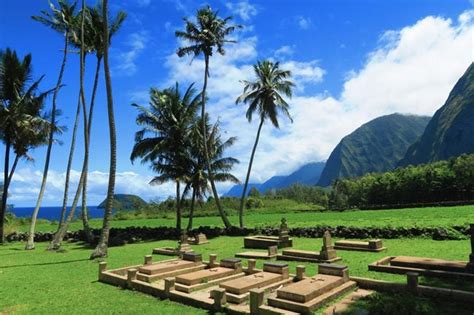 St Philomena Father Damien Church - Cemetery - Kalaupapa - Molokai ...