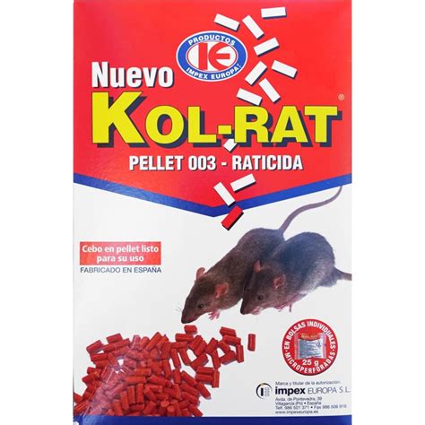 Raticida Rodenticida En Pellet Ratas Y Ratones Kol Rat