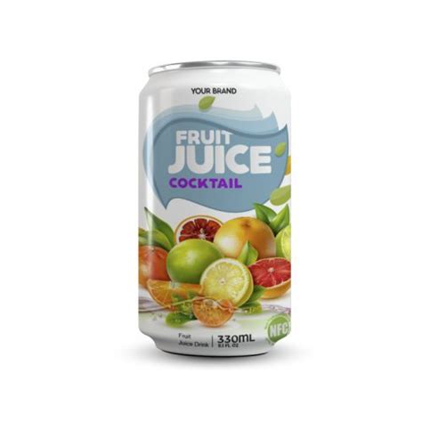 Cocktail Juice Drink 330ml Can Private Label Tan Do