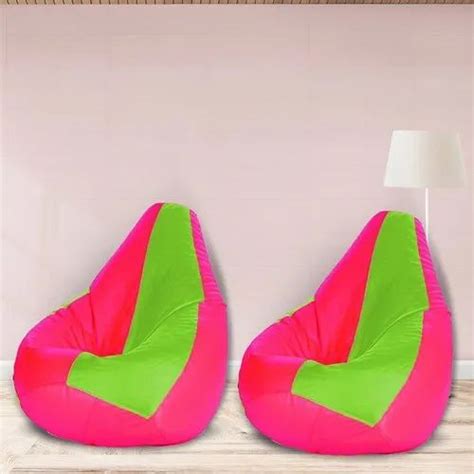 Xxxl Shira Teardrop Bean Bag Cover Without Beans Green Pink At