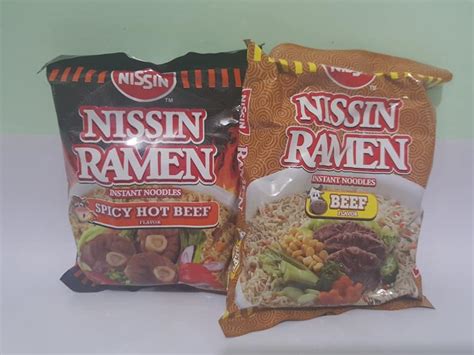 Nissin Ramen Instant Noodles Beef And Spicy Hot Beef Flavor 20 Packs X