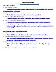 Exploring Water Properties: WebQuest Summary | Course Hero 