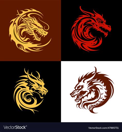 Dragon chinese new year symbol festive asian Vector Image