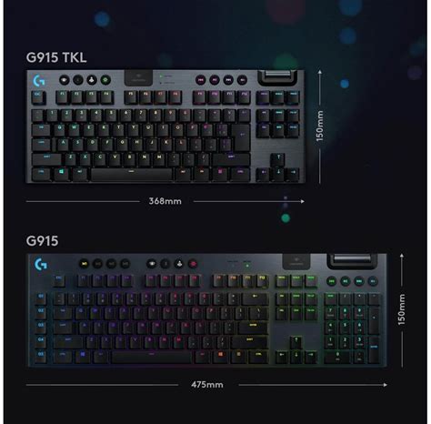 Logitech G915 TKL LIGHTSPEED Wireless GL Tactile Klawiatura Gamingowa