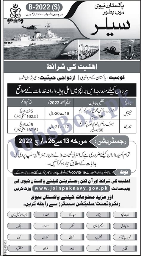 Join Pak Navy As Sailor Jobs Online Registration Joinpaknavy Gov Pk