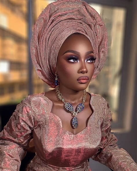 Most Beautiful Nigerian Bridal Makeup And Gele Styles M L D