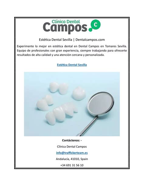 PPT Estética Dental Sevilla Dentalcampos PowerPoint