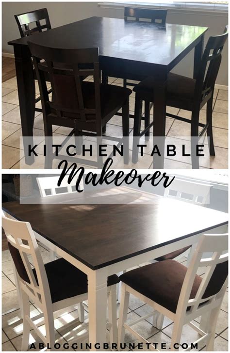 Diy Kitchen Table Makeover Farmhouse Inspired Kitchen Table Makeover