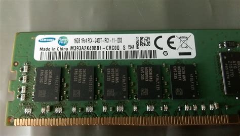 16gb Samsung Pc4 19200 Ddr4 2400mhz Pc4 2400t Ecc Reg Ram Server Memory