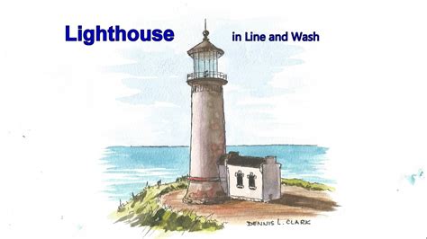 Line And Wash Watercolor Painting Tutorial How To Draw And Paint A