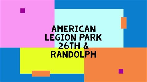 American Legion Park Youtube