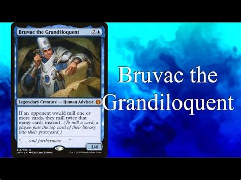 Let S Build A Bruvac The Grandiloquent Commander Deck Youtube