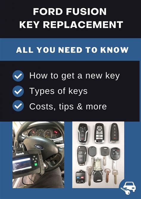 Ford Fusion Key Replacement What To Do Options Costs More