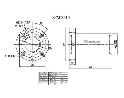 TBI ROLLED BALL SCREW SFNU02510 4 BALL NUTS ARESWIN