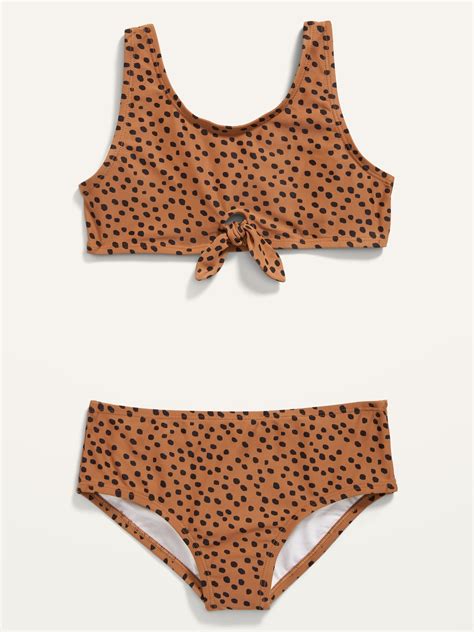 Tie Front Bikini Swim Set For Girls Old Navy