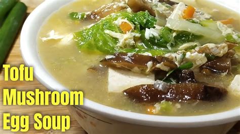 How To Cook Easy Tofu Mushroom Soup Healthy Diet Soup Recipe Youtube