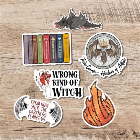 Throne Of Glass 6 Sticker Pack Etsy