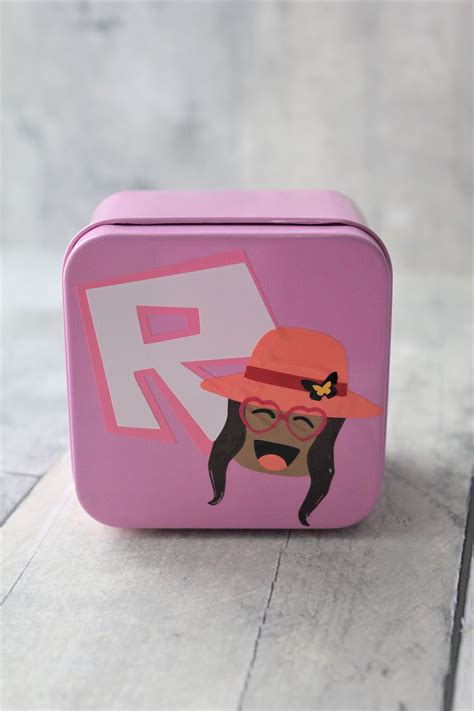 Roblox Girl Metal Favor Boxroblox Girl Partyroblox Girl Tin Etsy