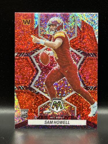 Panini Mosaic Sam Howell Red Sparkle Rookie Rc Sp Nfl Debut