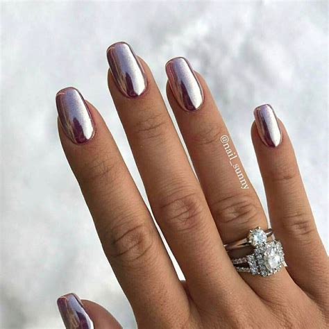 Les Ongles Chrom S Nails Sunny Nails Metallic Nails Gel Nails