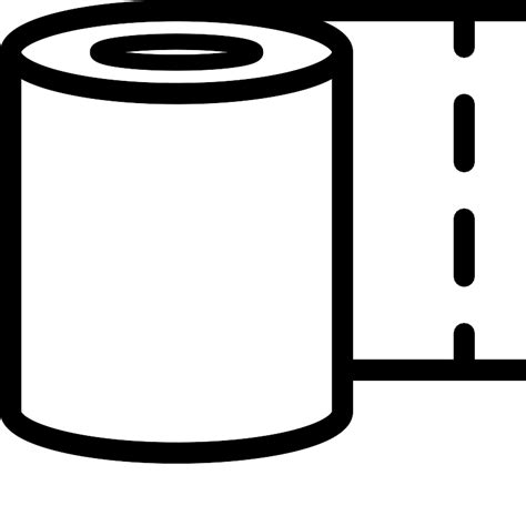 Toilet Paper Roll Vector SVG Icon - SVG Repo