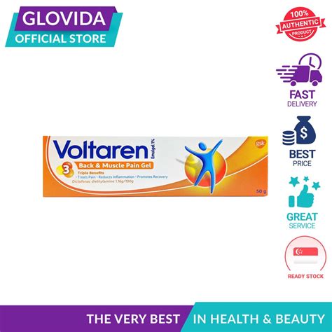 Voltaren Back Muscle Pain Emulgel 50g Exp Feb 26 Glovida