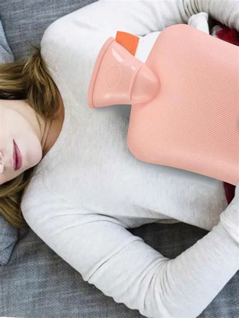 Pc Refillable Thick Anti Burst Hot Water Bottle Plush Fabric Cover For Hand Stomach Warming