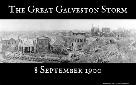 The Great Galveston Hurricane of 1900 – Discover Texas