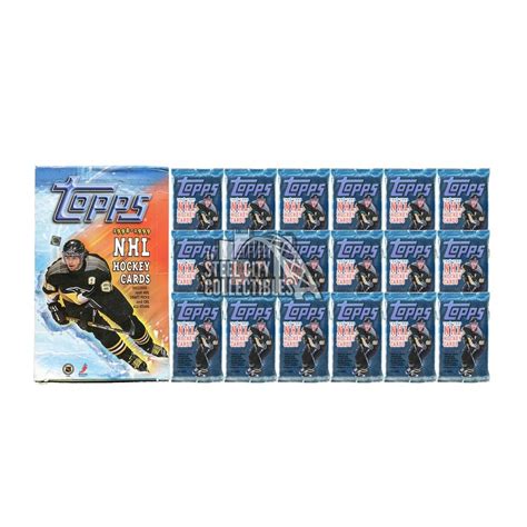 1998 99 Topps Hockey Retail 18 Pack Lot With Box Steel City Collectibles