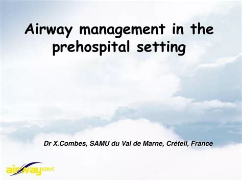 Ppt Airway Management In The Prehospital Setting Powerpoint