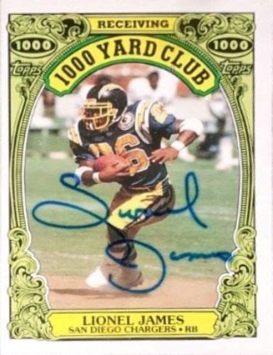 1986 Topps Lionel James Football Autographed Trading Card Football