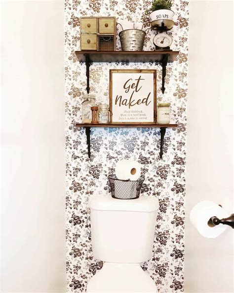 Floral Black and White Bathroom Wallpaper - Soul & Lane