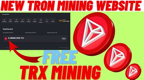 New Trx Mining Website Today Free Tron Cloud Mining Site New