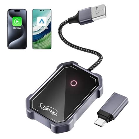 Dreryrit 2 In 1 Wireless Carplay And Wireless Android Auto Adapter Wireless Android Auto Dongle