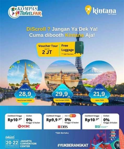 Kompas Travel Fair September Promo Tiket Pesawat Sampai