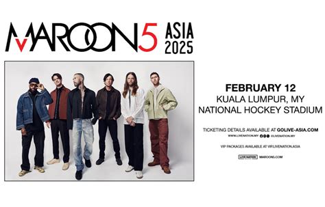 Maroon 5 Is Coming To Malaysia In February 2025! Here Are All The Deets