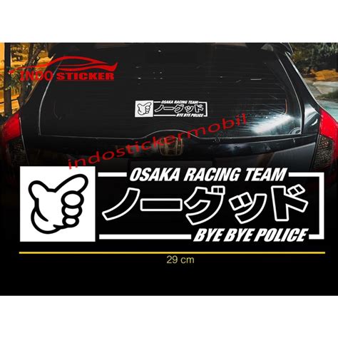 Jual Sticker Stiker Kanjo Osaka Racing Cutting Sticker Kaca Body Mobil