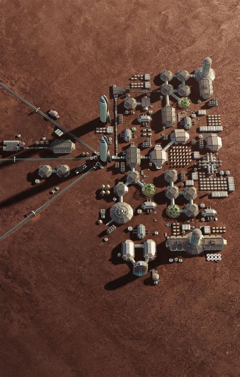 Spacex Mars Base Alpha In K Uhd Quality Spacex Mars Spacex Space