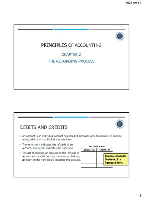 Principles Of Acct Ch Principles Of Accounting Chapter The