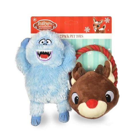 Rudolph Dog Toy Set - Bumble & Rudolph Rope P... | BaxterBoo